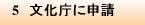 5　文化庁に申請